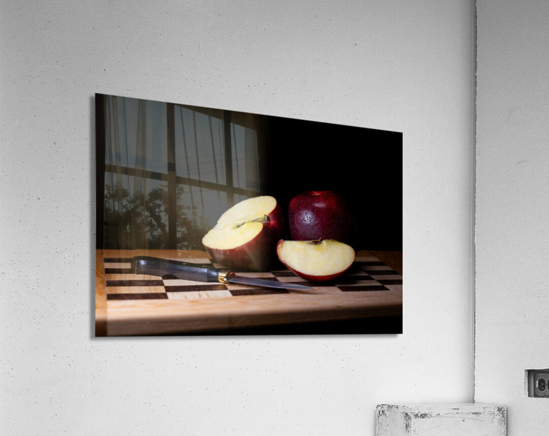 Apples on a Cutting Board Acrylic Print