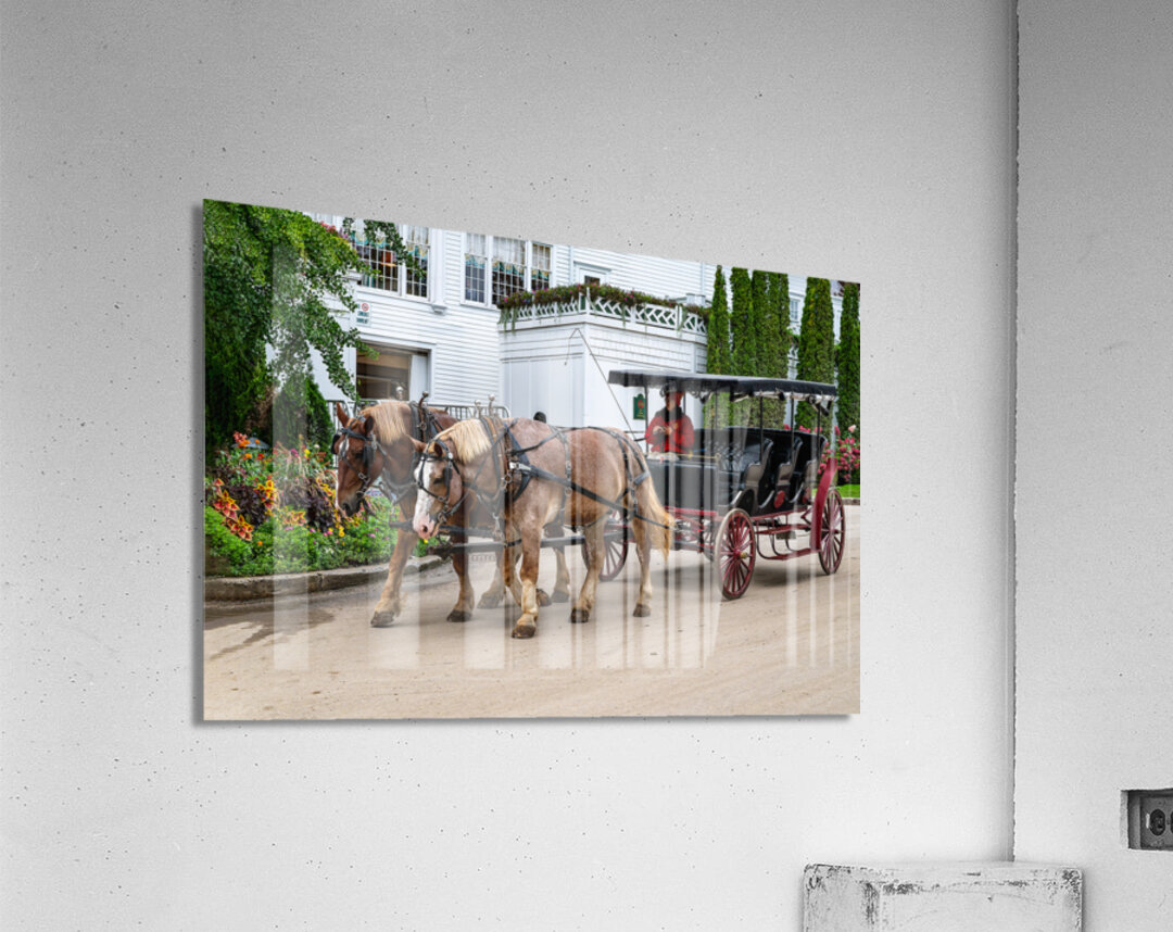 Horse and Carriage near The Grand Hotel Acrylic Print