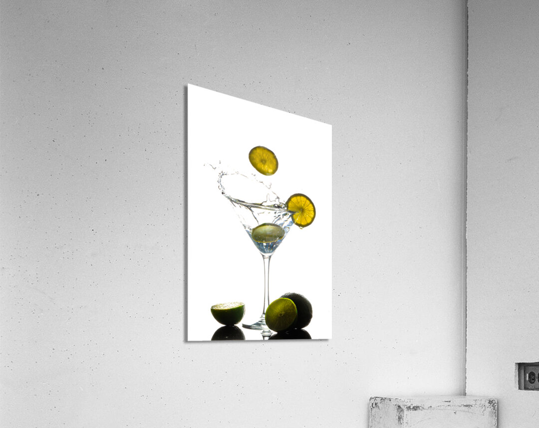 Martini and Limes Acrylic Print