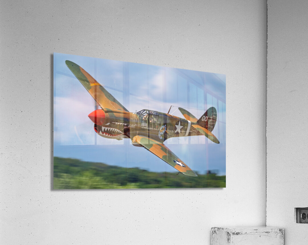 Curtiss P-40 Warhawk Low Altitude High Speed Pass Acrylic Print