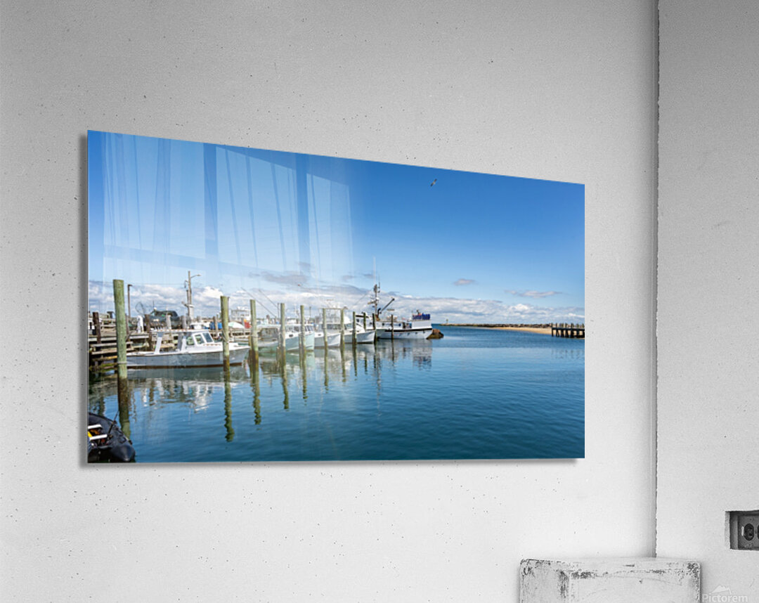 At the dock on Block Island Acrylic Print