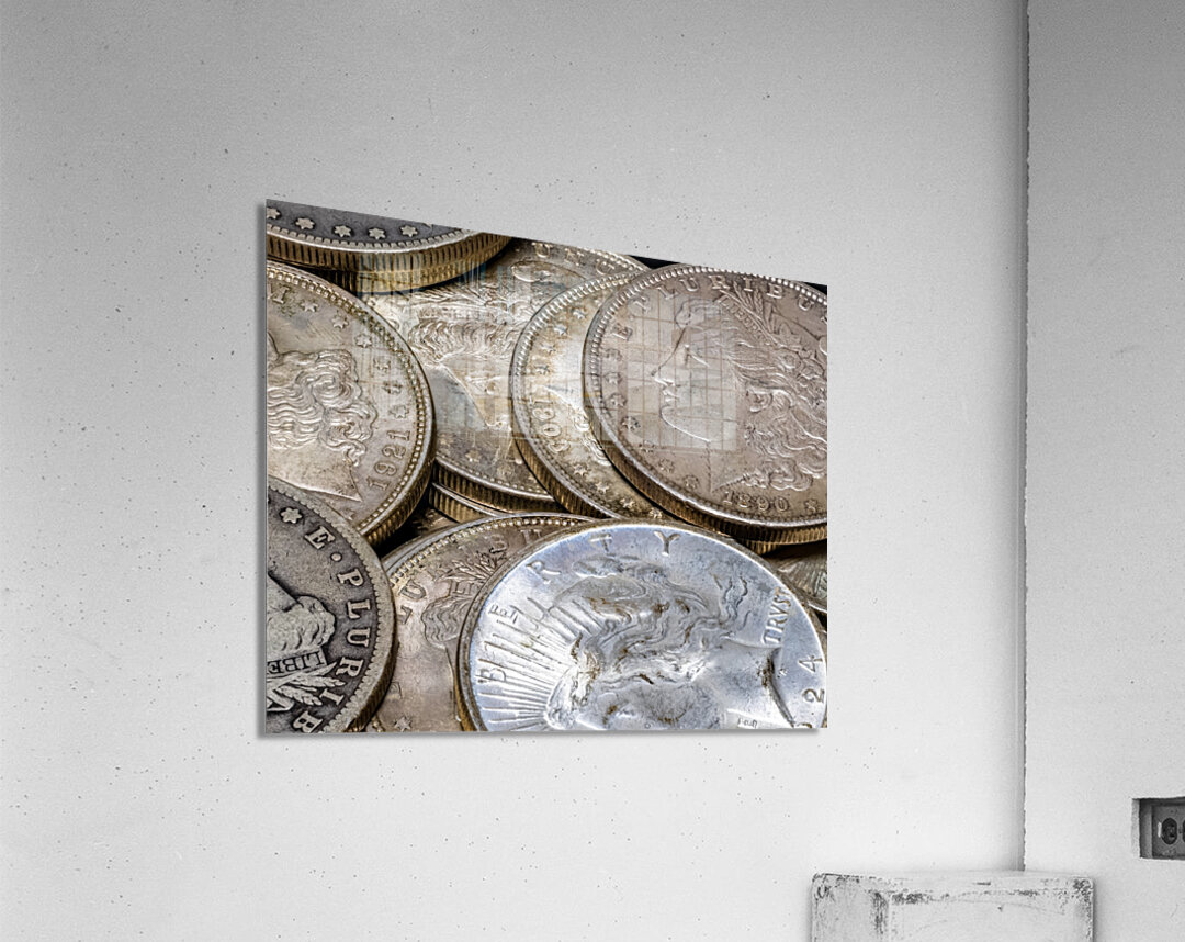 Silver Dollars Acrylic Print