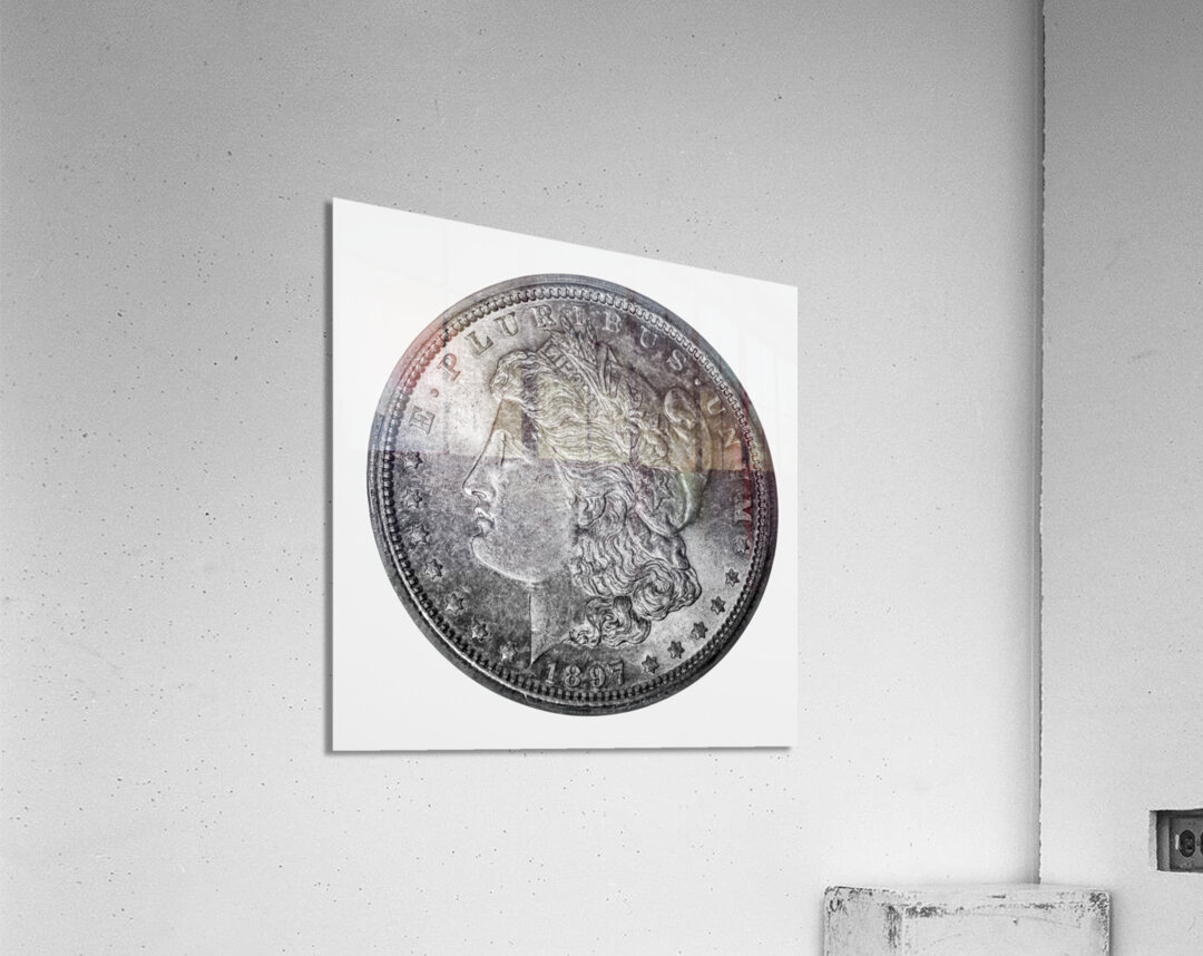 1897 Morgan Silver Dollar Acrylic Print