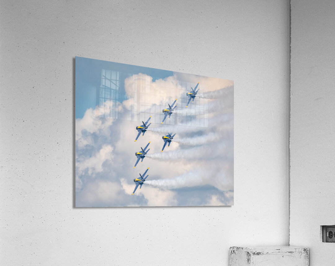 US Navy Blue Angels in the Delta Formation Acrylic Print