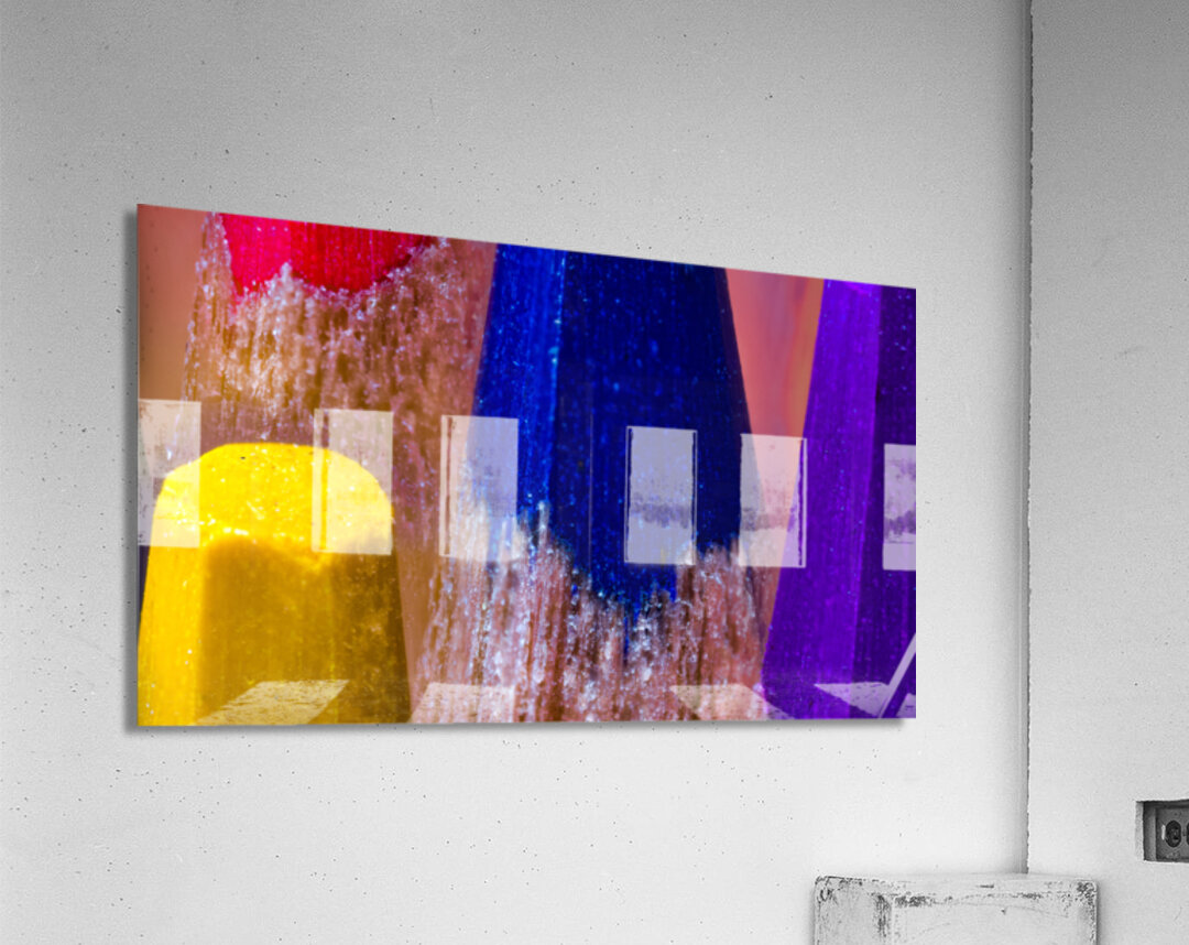 Color Pencils Acrylic Print