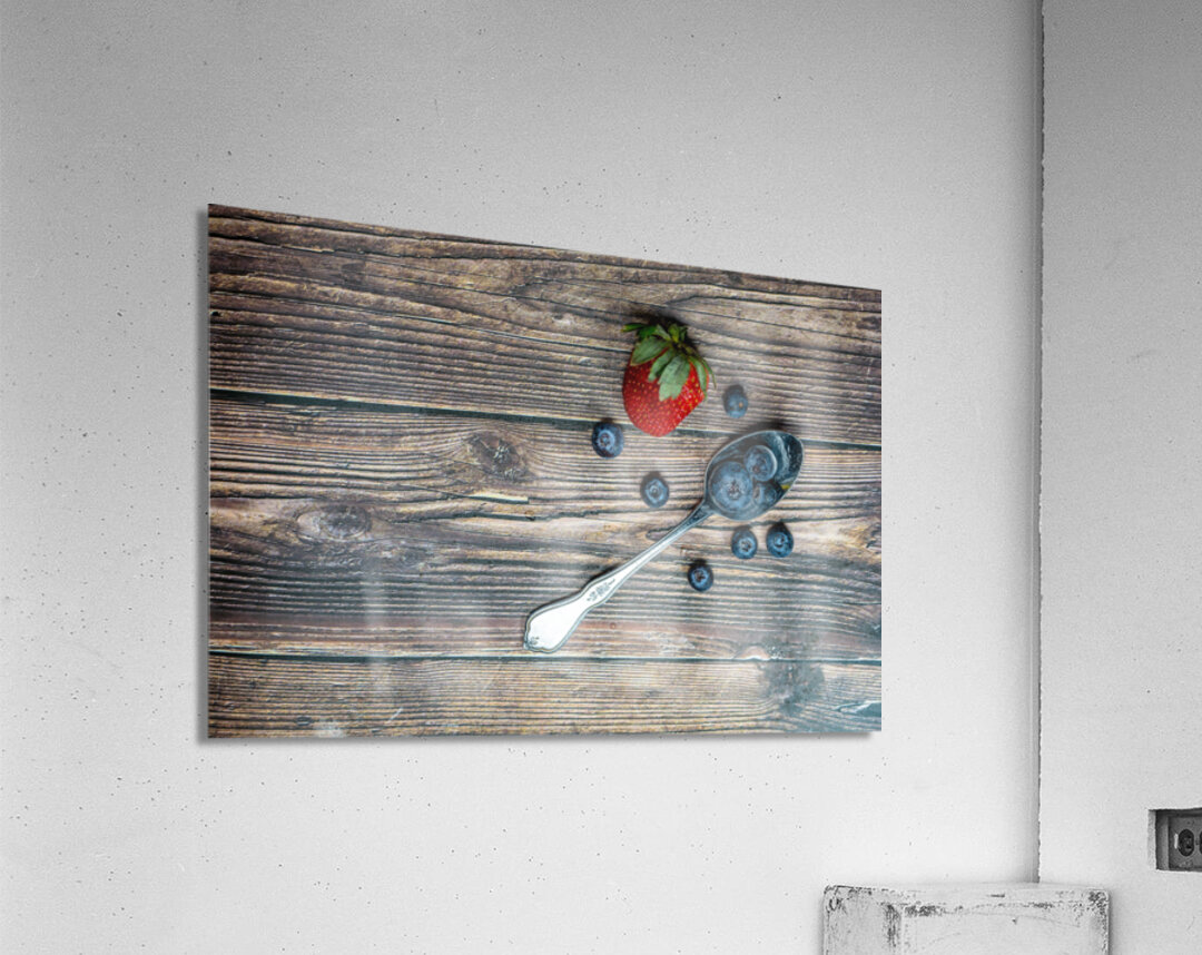 Berries and Spoon Acrylic Print