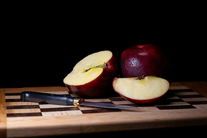 Apples on a Cutting Board