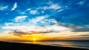 Sunset over Cape Cod Bay