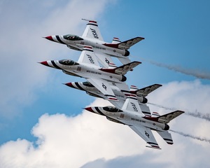 USAF Thunderbirds in their Diamond Formation