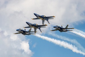 US Navy Blue Angels - Double Farvel Formation