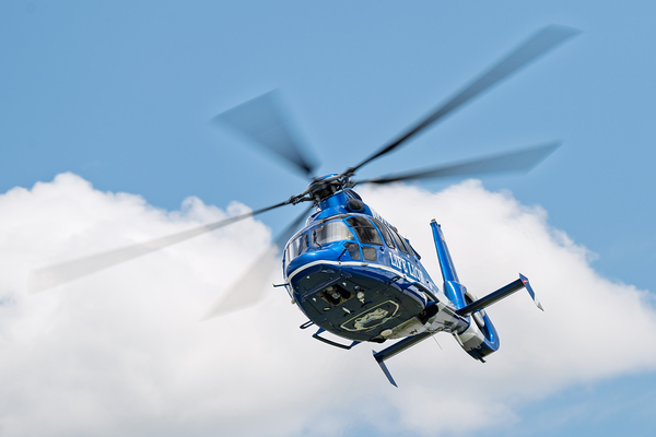 Airbus EC 155B1 of Penn State Healths Life Lion Medevac Fleet Print