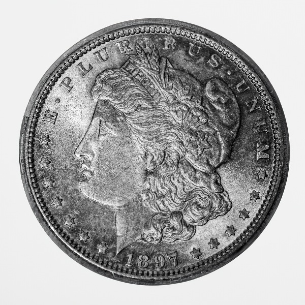 1897 Morgan Silver Dollar Print