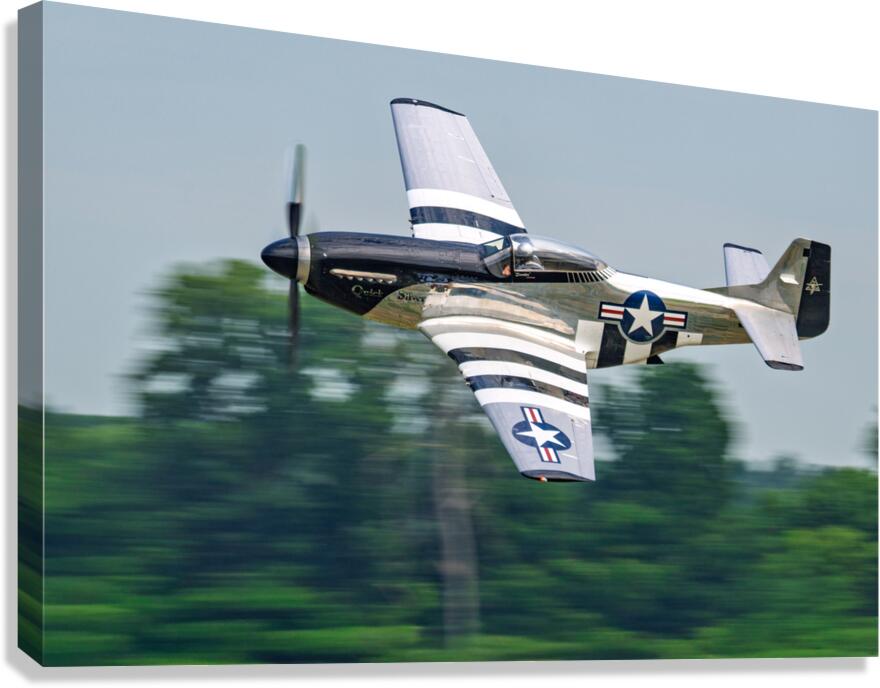 P-51D Mustang - Quicksilver Canvas Print