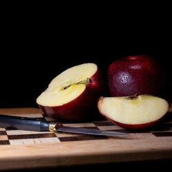 Apples on a Cutting Board