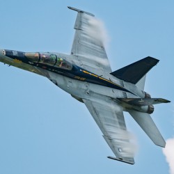 US Navy F-18 Super Hornet tearing through the Sky