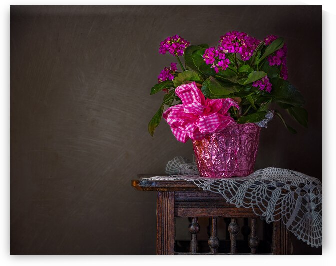 Flowers on an Antique Table by Pisarek Photography