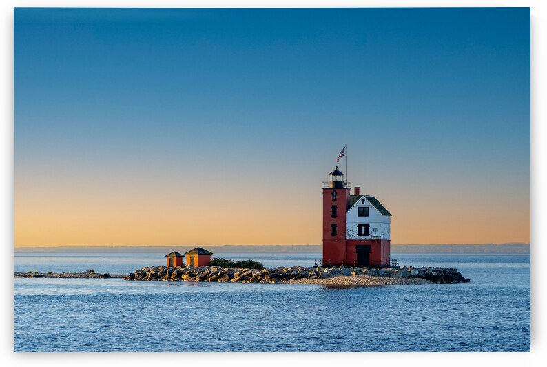The Lighthouse near Mackinac Island by Pisarek Photography