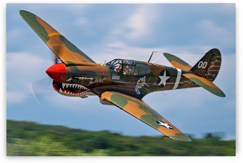 Curtiss P-40 Warhawk Low Altitude High Speed Pass by Pisarek Photography