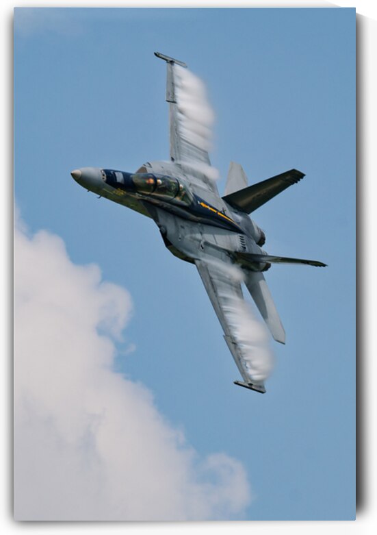 US Navy F18 Super Hornet Races through the Sky by Pisarek Photography