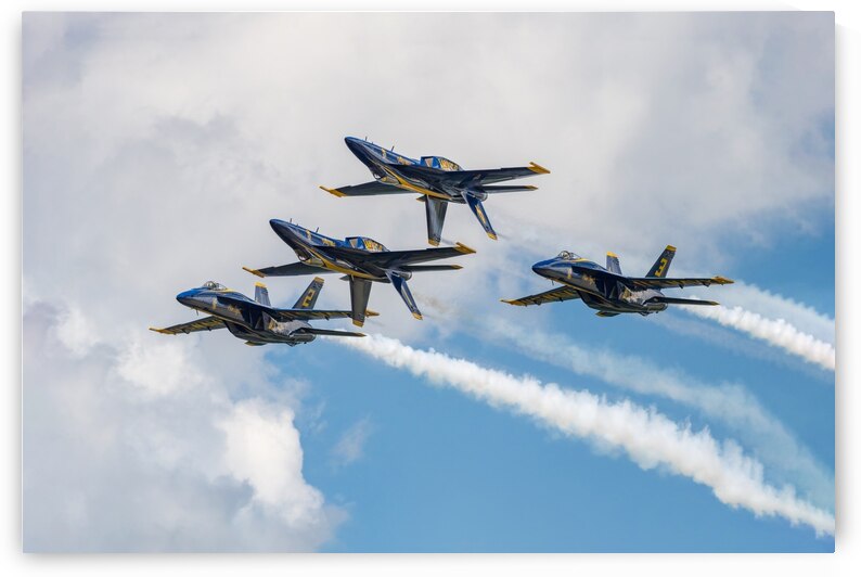 US Navy Blue Angels - Double Farvel Formation by Pisarek Photography