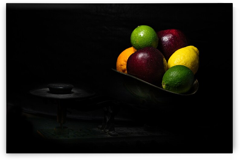 Fruit on a Scale by Pisarek Photography