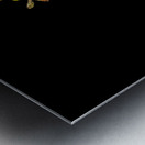 Yellow Zinnia and a Hoverfly Metal print