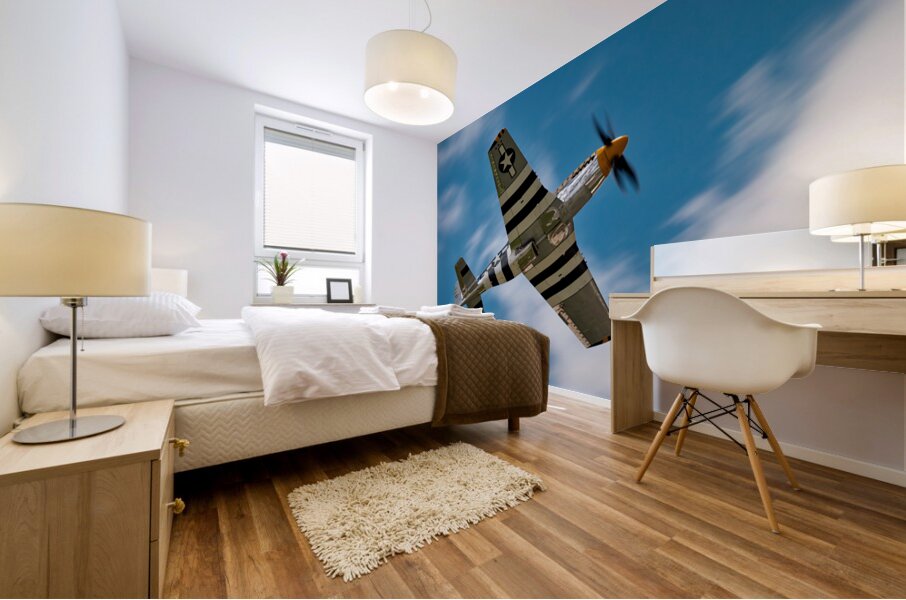 North American Aviation P-51 Mustang Bald Eagle Mural print