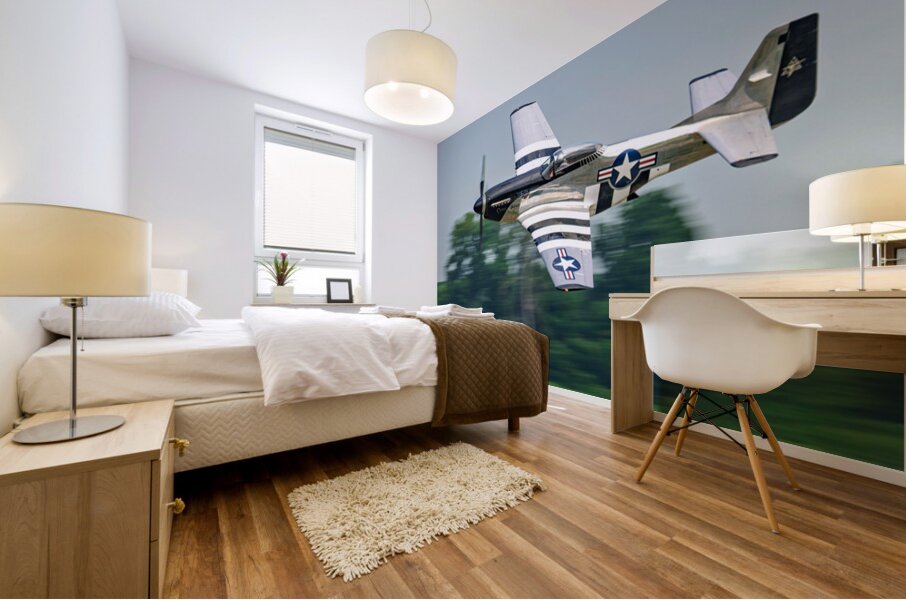 P-51D Mustang - Quicksilver Mural print