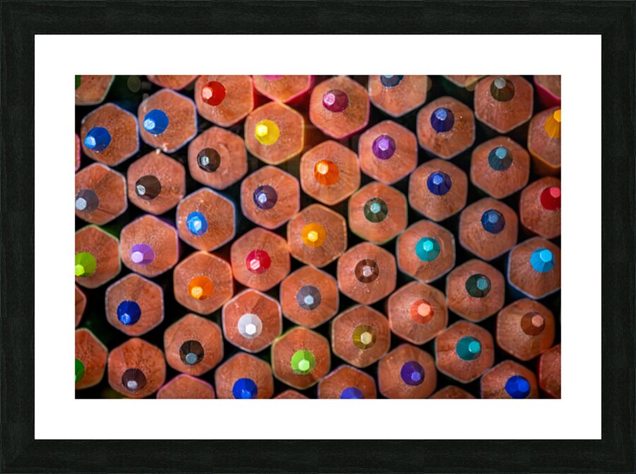 Color Pencils Picture Frame print