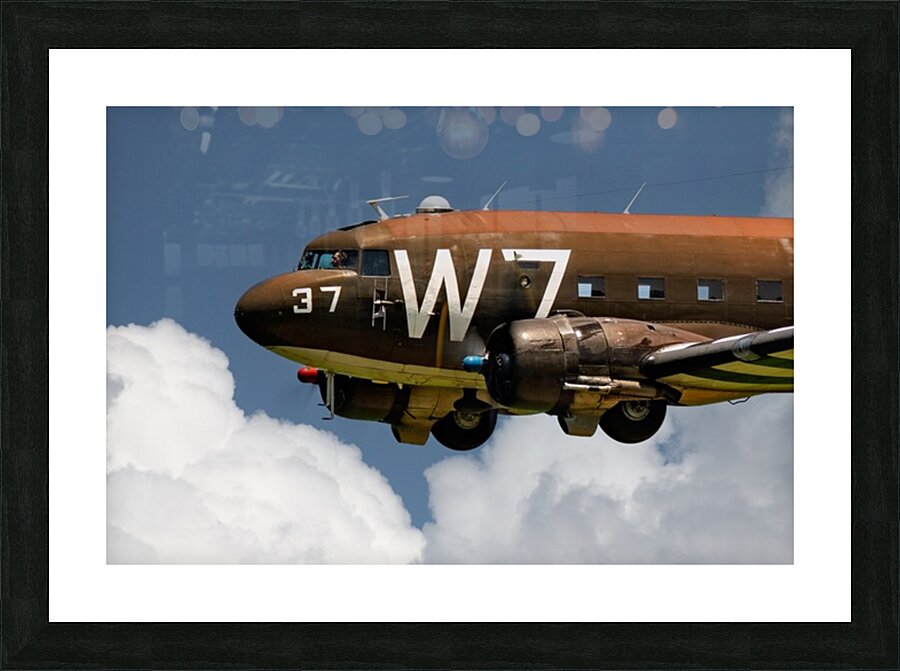 Douglass C-47 Skytrain Whiskey 7 Picture Frame print