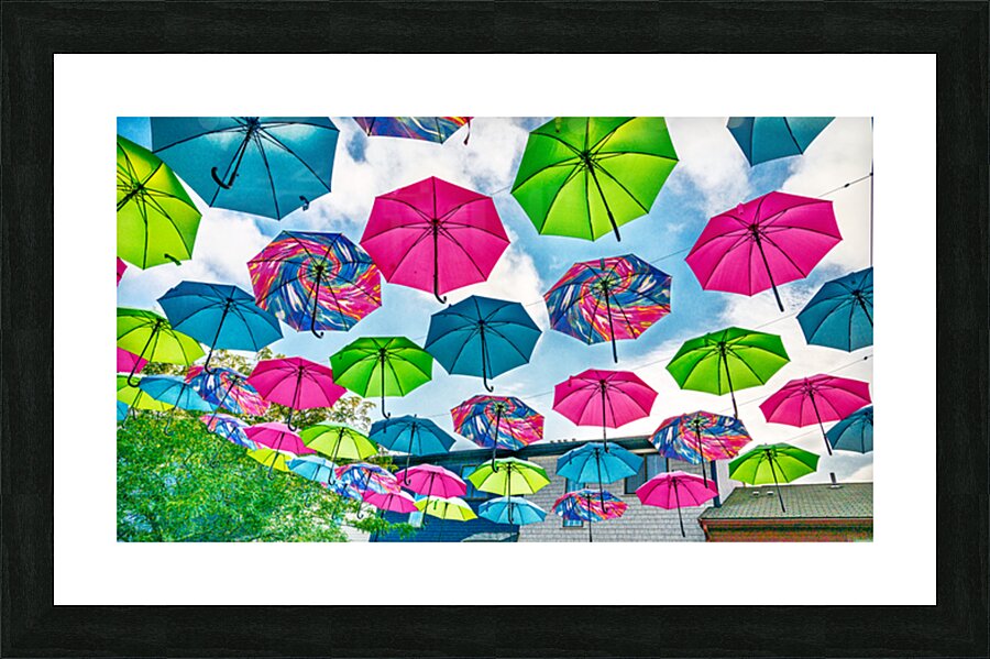 Umbrellas Picture Frame print