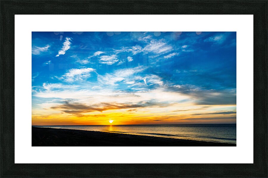 Sunset over Cape Cod Bay Picture Frame print