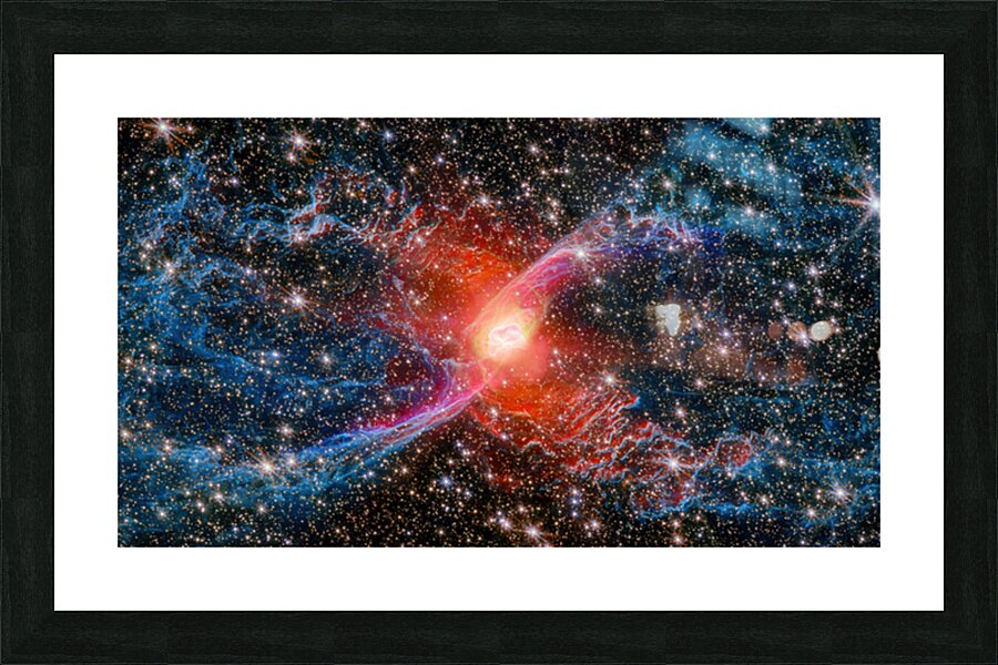 Red Spider Nebula – Infrared Revelations of a Dying Stars Final Symphony Picture Frame print