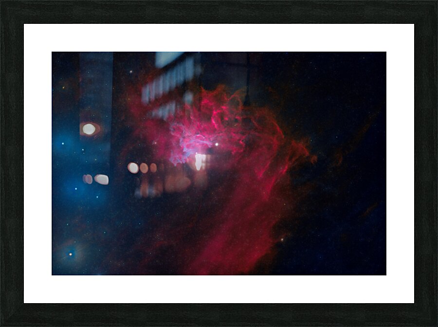 IC 405: The Flaming Star Nebula Picture Frame print