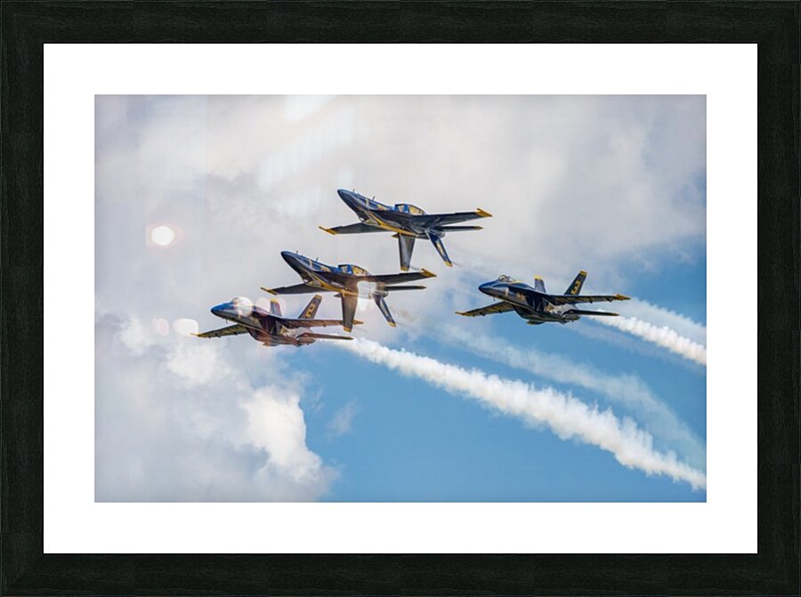 US Navy Blue Angels - Double Farvel Formation Picture Frame print