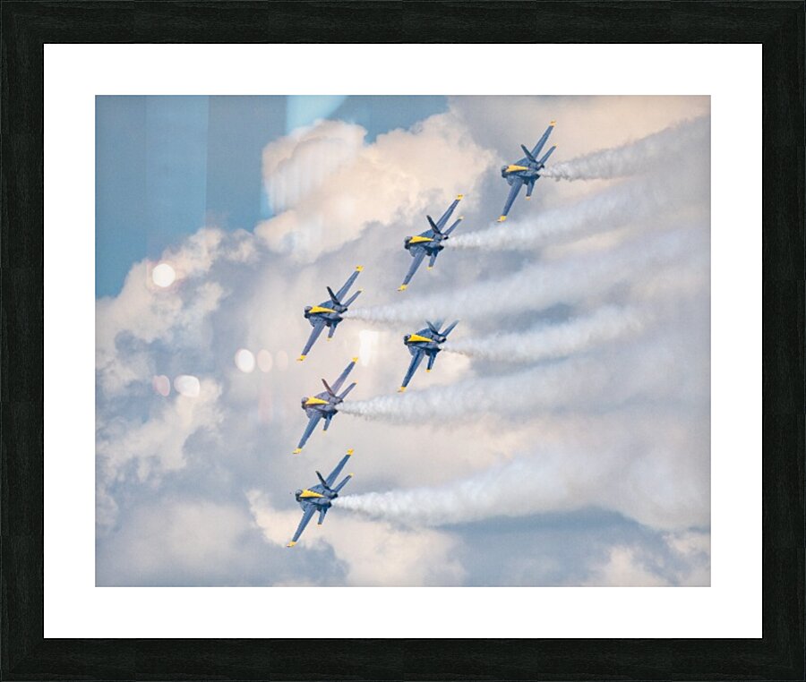 US Navy Blue Angels in the Delta Formation Picture Frame print