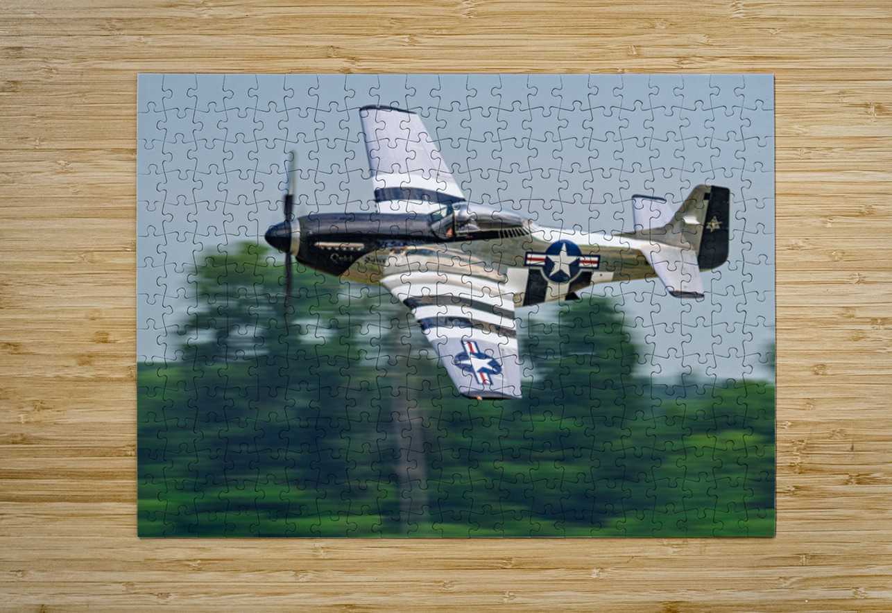 P-51D Mustang - Quicksilver Pisarek Photography Puzzle printing