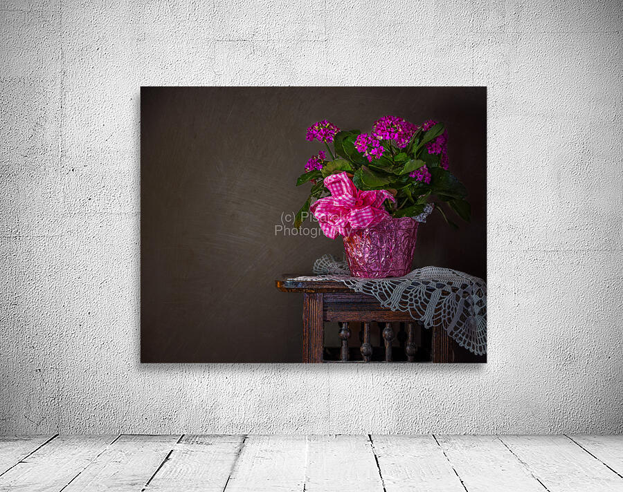 Flowers on an Antique Table Wall Preview