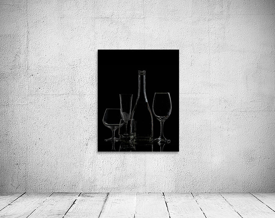 Wine and Glasses Wall Preview