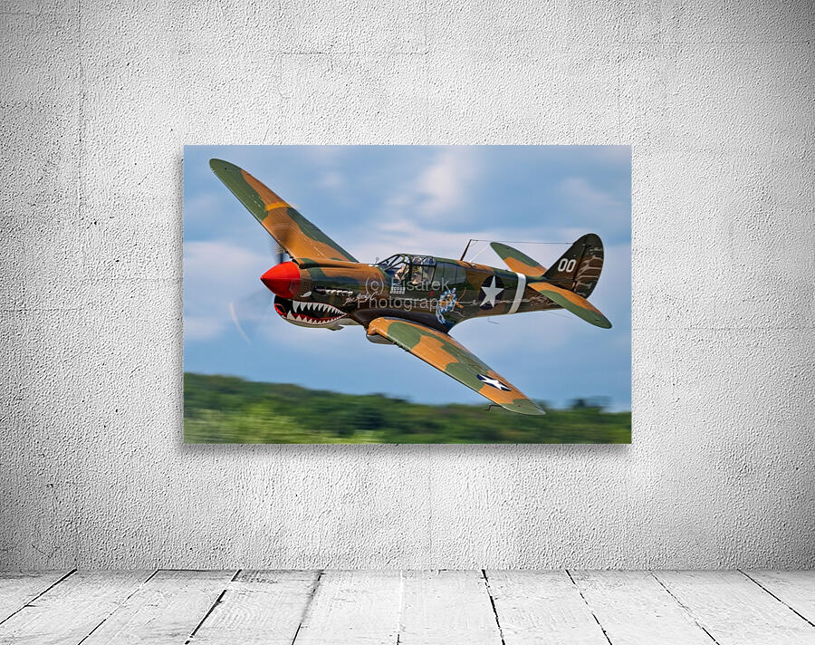 Curtiss P-40 Warhawk Low Altitude High Speed Pass Wall Preview
