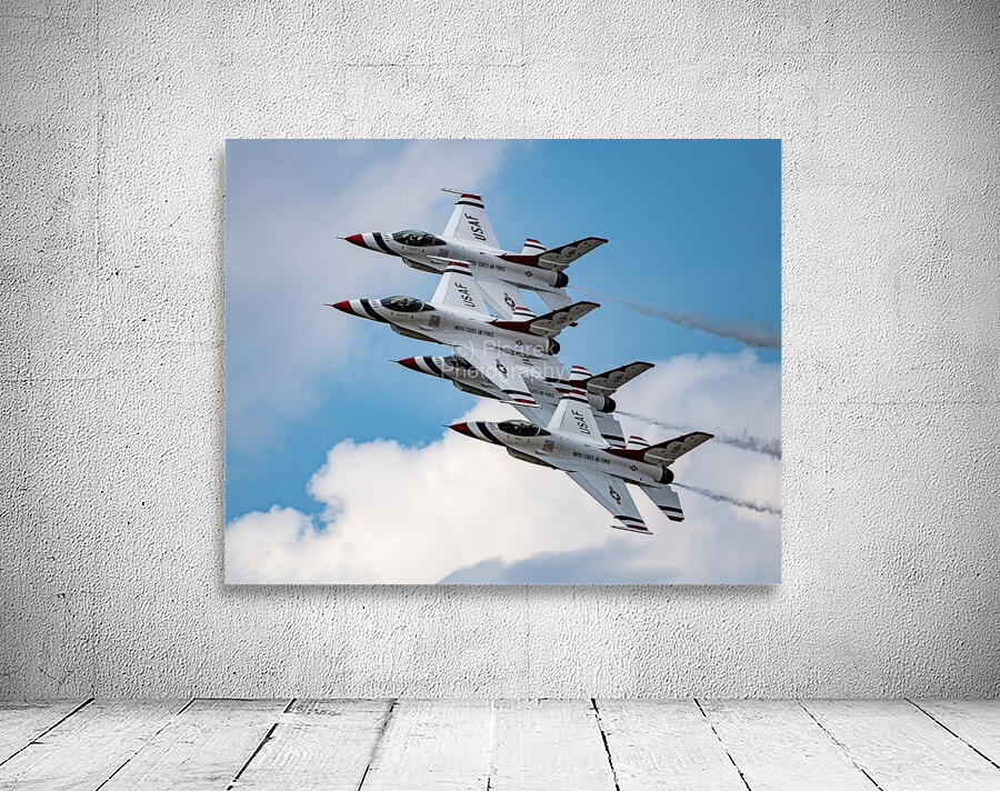 USAF Thunderbirds in their Diamond Formation Wall Preview