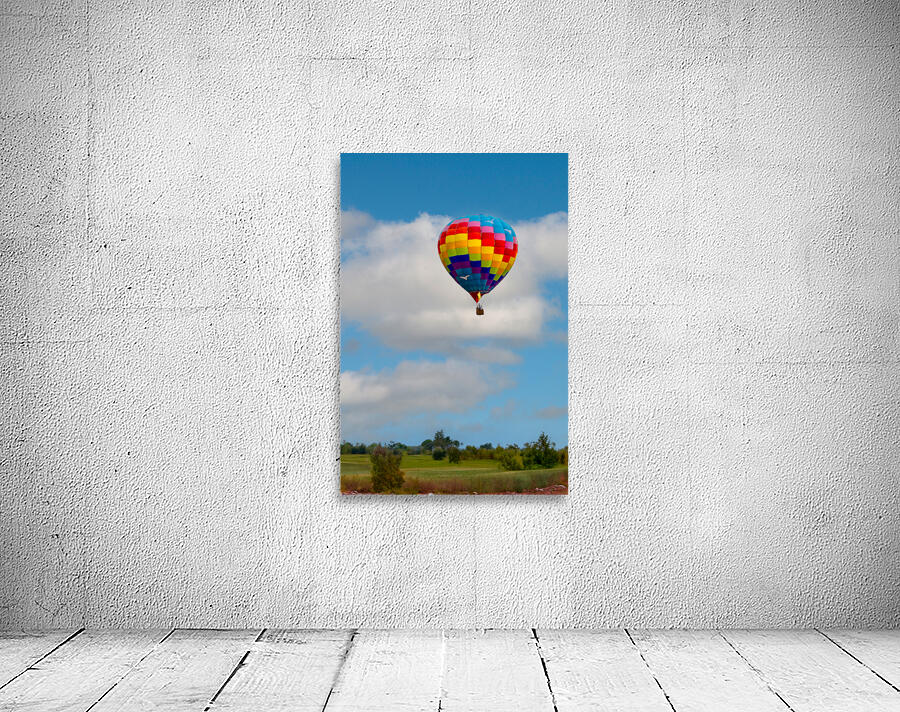 Hot Air Balloon Floating Over the Countryside Wall Preview