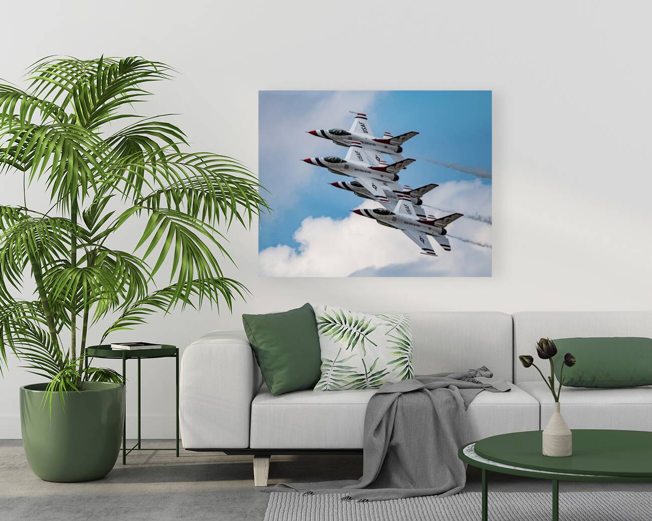 USAF Thunderbirds in their Diamond Formation Reproduction